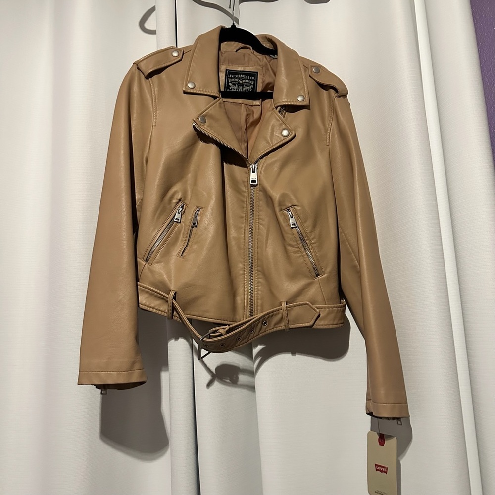 Levi's Women's Tan Faux Leather Jacket